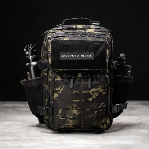 Black Camo Built For Athletes Small Gym Backpack