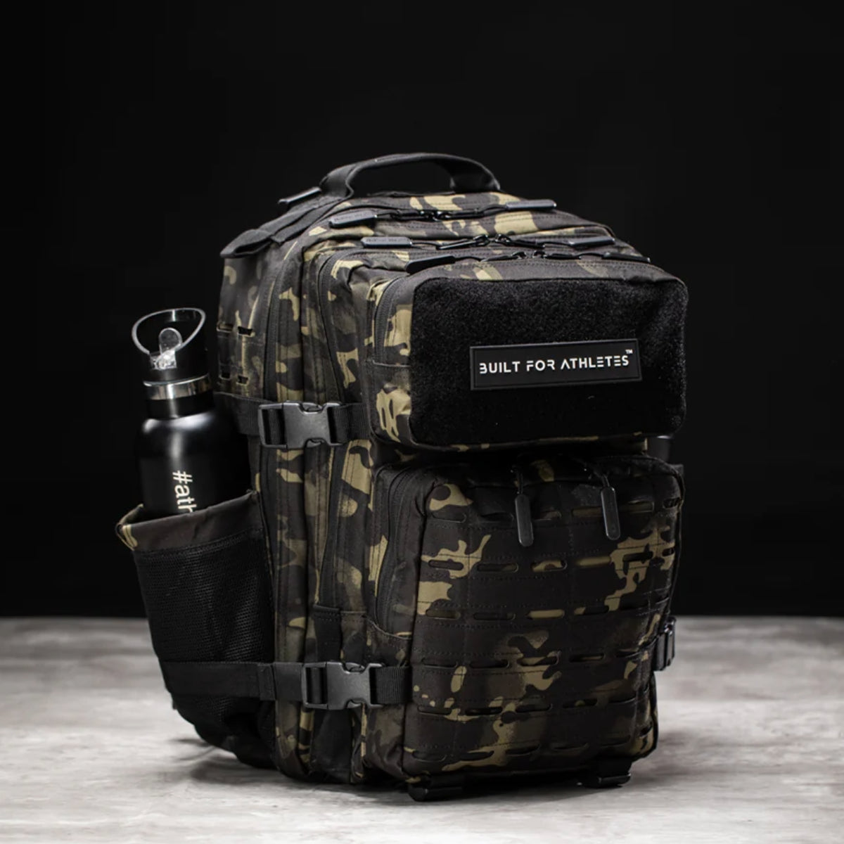 Black Camo Built For Athletes Small Gym Backpack   