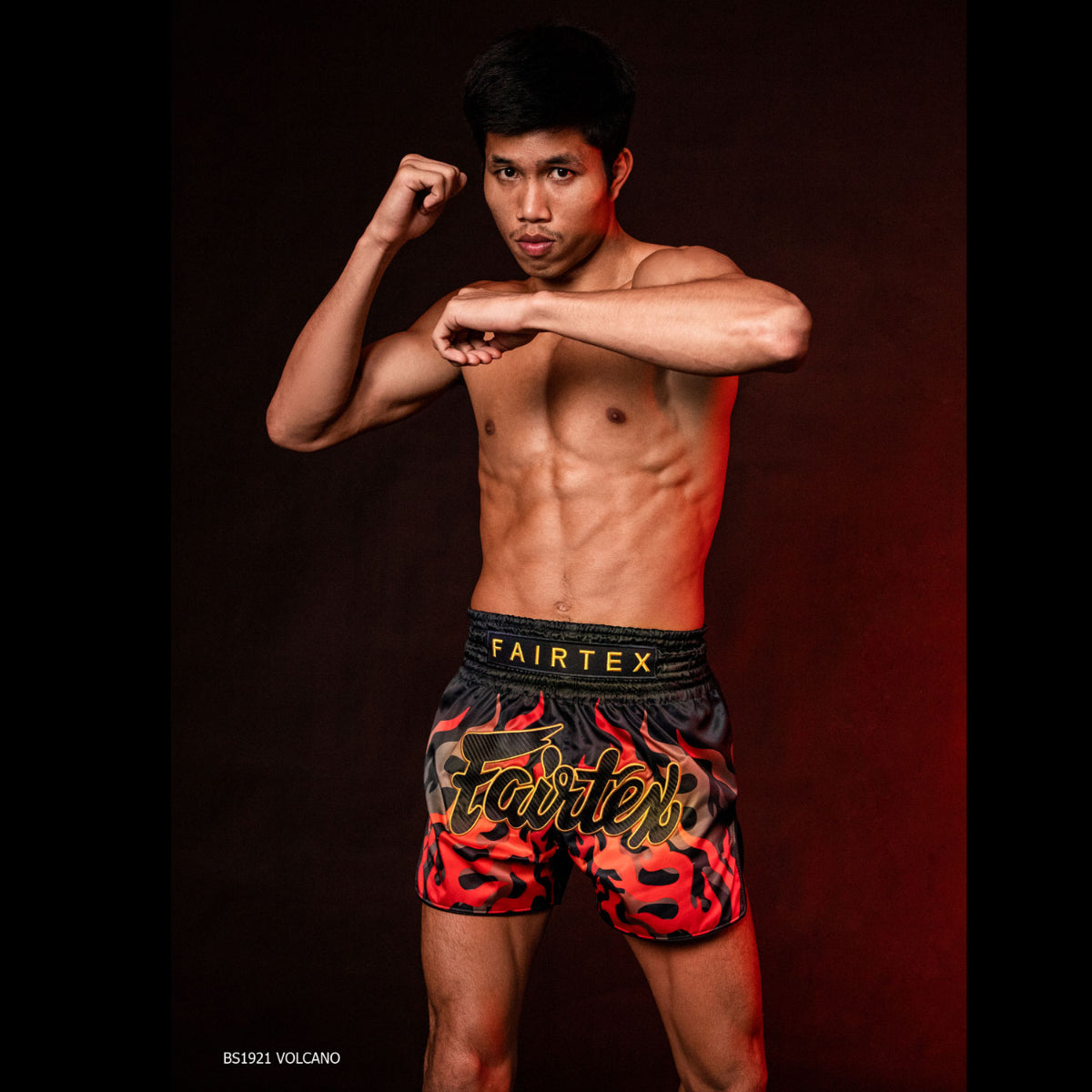 Fairtex BS1921 Volcano Muay Thai Shorts Black