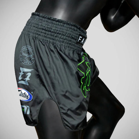 Black Fairtex BS1924 Racer Muay Thai Shorts