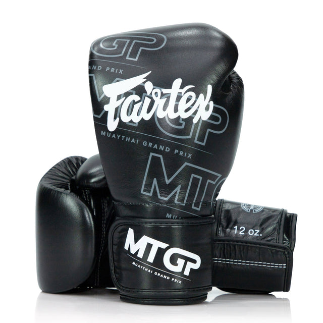 Fairtex X MTGP Hook and Loop Fastening Boxing Gloves Black
