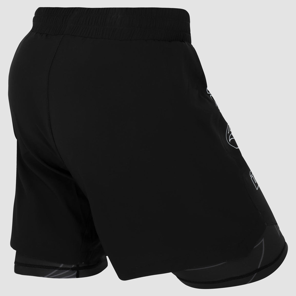 Fumetsu -Symbol Dual -Layer -Kampf Shorts schwarz
