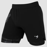 Fumetsu -Symbol Dual -Layer -Kampf Shorts schwarz