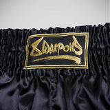 8 Silah Strike Muay Thai Şort Siyah/Altın