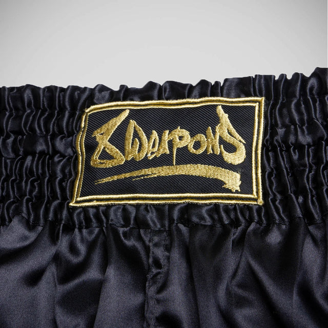 8 Weapons Strike Muay Thai Shorts Black/Gold