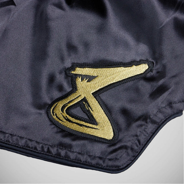8 Weapons Strike Muay Thai Shorts Black/Gold