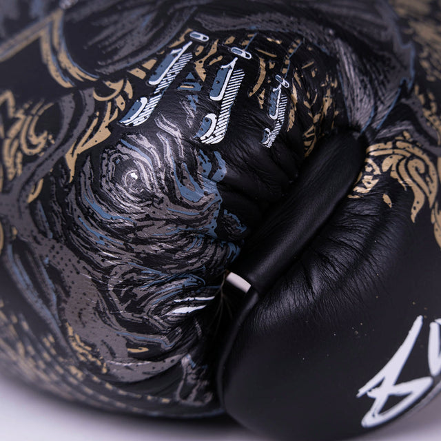 8 Weapons Three Elephants 2.0 Boxing Gloves Black/Gold