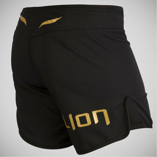 Black/Gold Elion Fight Shorts