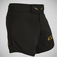 Black/Gold Elion Fight Shorts