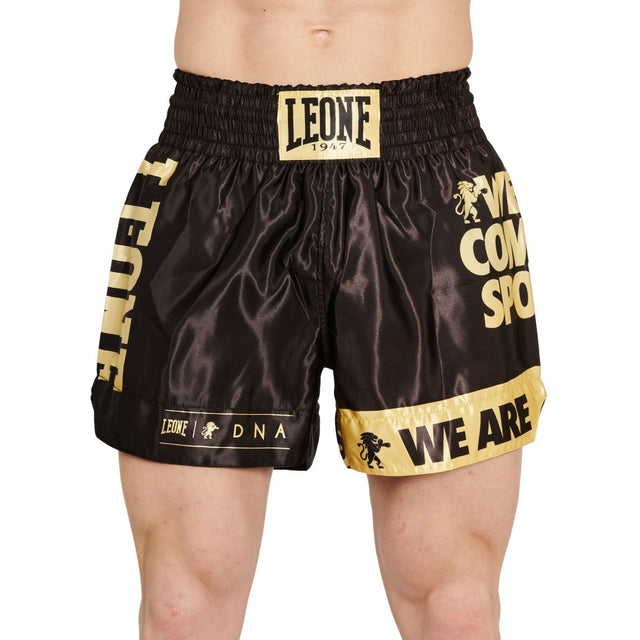Leone DNA Kick Thai Shorts Black/Gold