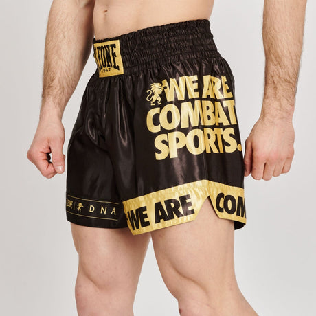 Leone DNA Kick Thai Shorts Schwarz/Gold