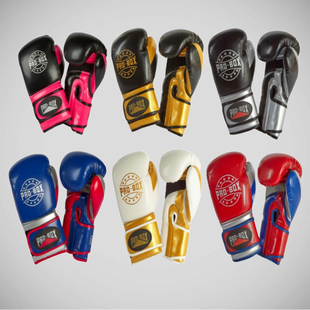 Black/Gold Pro-Box Champ Spar Boxing Gloves   