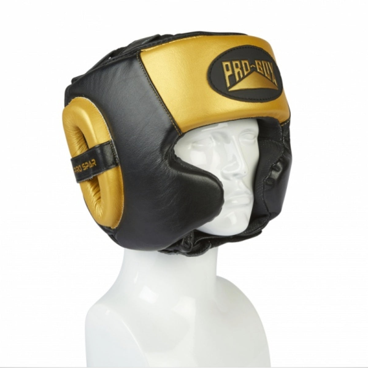 Black/Gold Pro-Box Pro-Spar Head Guard   