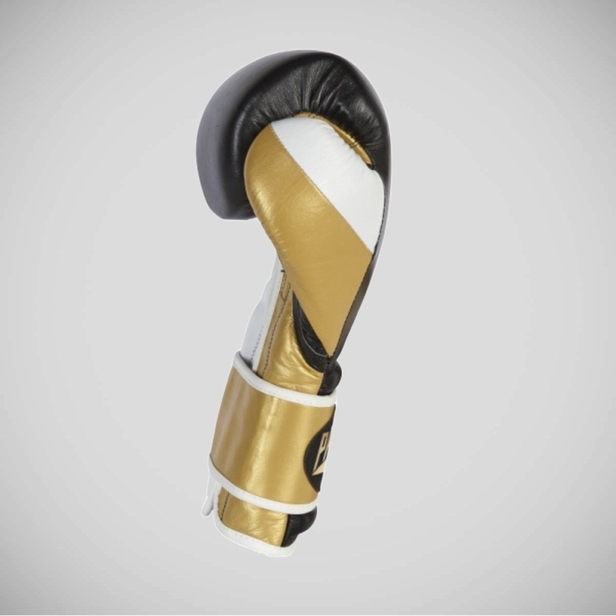 Black/Gold Pro-Box Pro-Spar Leather Boxing Gloves   