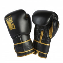Black/Gold Pro-Box Speed Spar Boxing Gloves