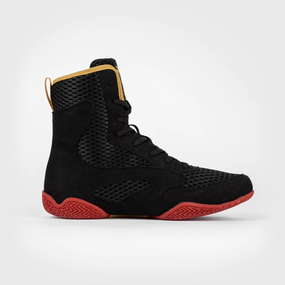 Black/Gold/Red Venum Contender Boxing Shoes   