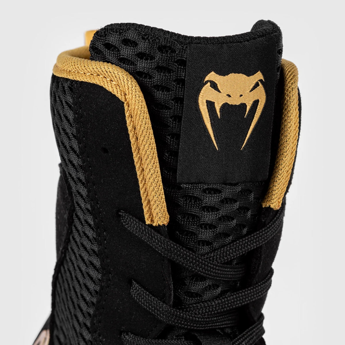 Black/Gold/Red Venum Contender Boxing Shoes   