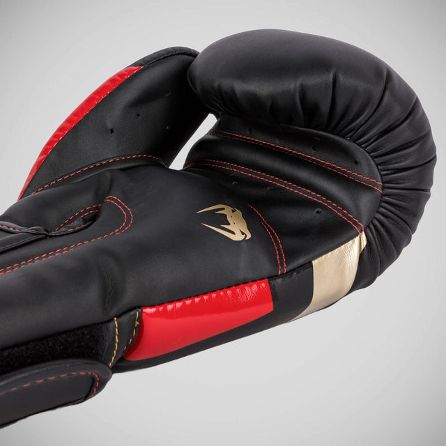 Venum Elite Boxing Gloves Black/Gold/Red
