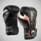 Black/Gold/Red Venum Elite Evo Boxing Gloves   