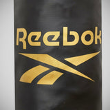 Reebok 4 pés de saco de punção e luvas de boxe preto/dourado