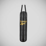 Reebok 4 pés de saco de punção e luvas de boxe preto/dourado