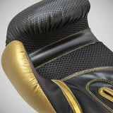 Reebok 4 pés de saco de punção e luvas de boxe preto/dourado
