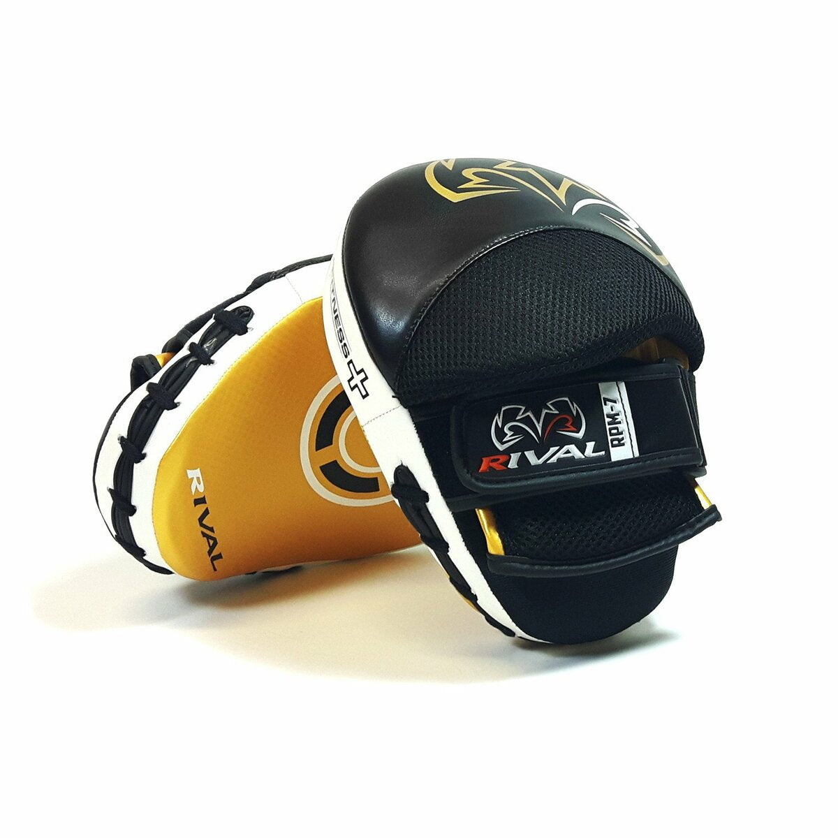 Black/Gold Rival RPM7 Fitness Plus Punch Mitts   