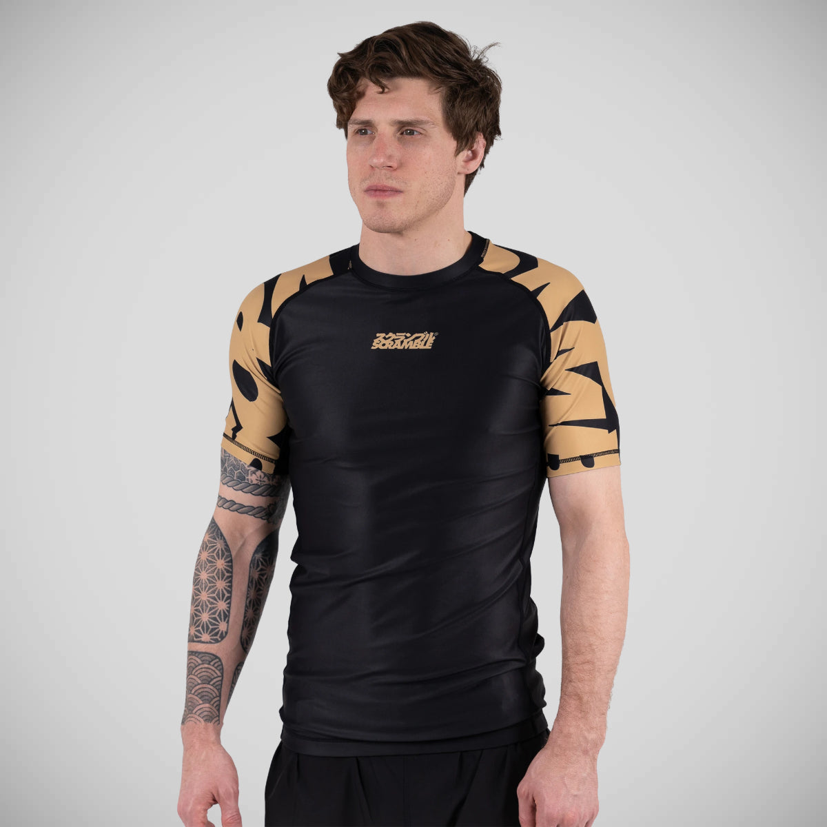 Black/Gold Scramble Baka Rash Guard   