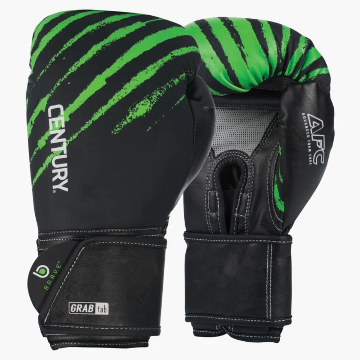 Black/Green Century Brave Youth Boxing Gloves   