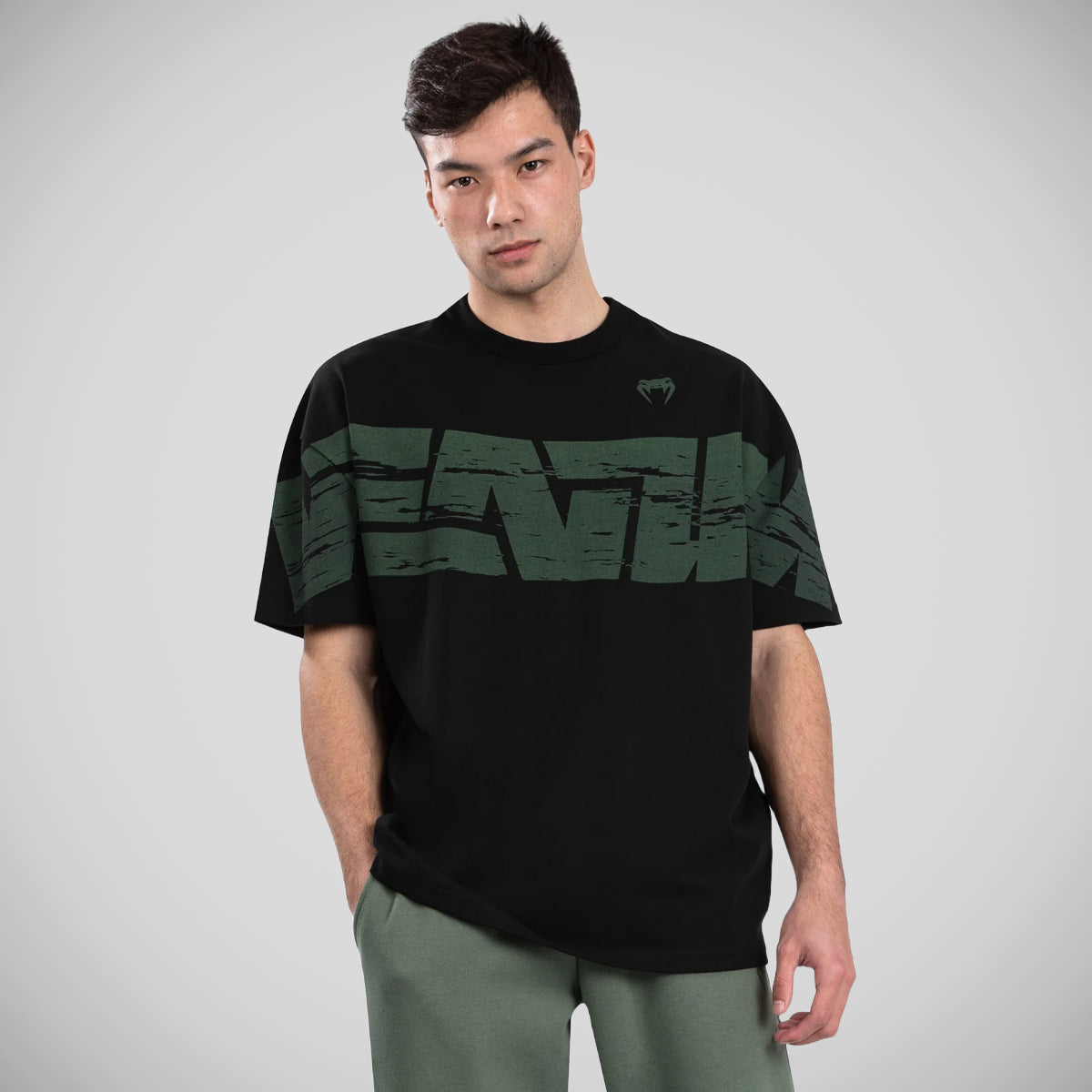 Venum Schließen Sie XL T-Shirt Black/Green an