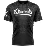 8 όπλα hanuman yant λειτουργικό μπλουζάκι μαύρο/γκρι