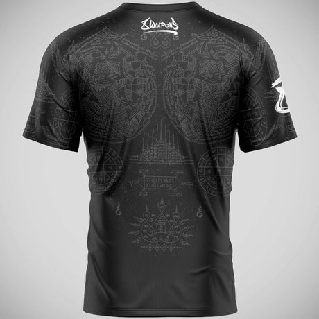 8 Weapons Hanuman yant funktionelles T-Shirt schwarz/grau