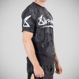 8 όπλα hanuman yant λειτουργικό μπλουζάκι μαύρο/γκρι