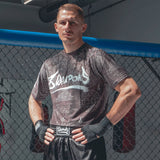 8 όπλα hanuman yant λειτουργικό μπλουζάκι μαύρο/γκρι