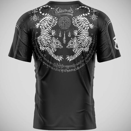 Black/Grey 8 Weapons Tiger Yant Functional T-Shirt   