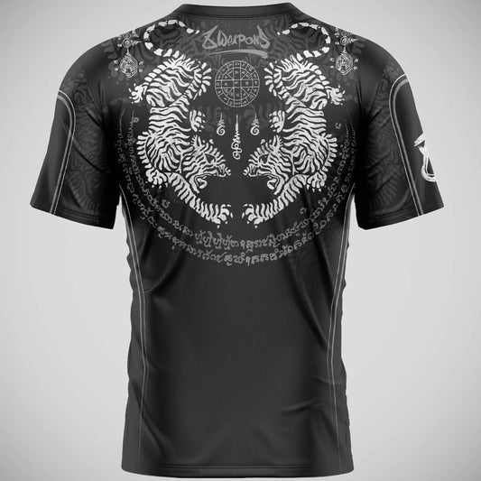 Black/Grey 8 Weapons Tiger Yant Functional T-Shirt