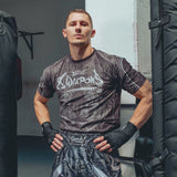 8 Weapons Tiger Yant funktionales T-Shirt schwarz/grau