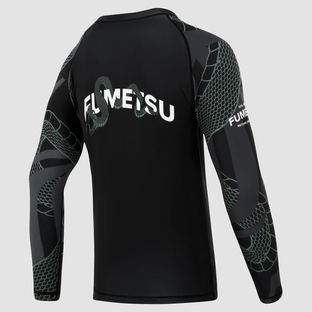 Fumetsu Anaconda Womens Long Sleeve Rash Guard Black/Khaki