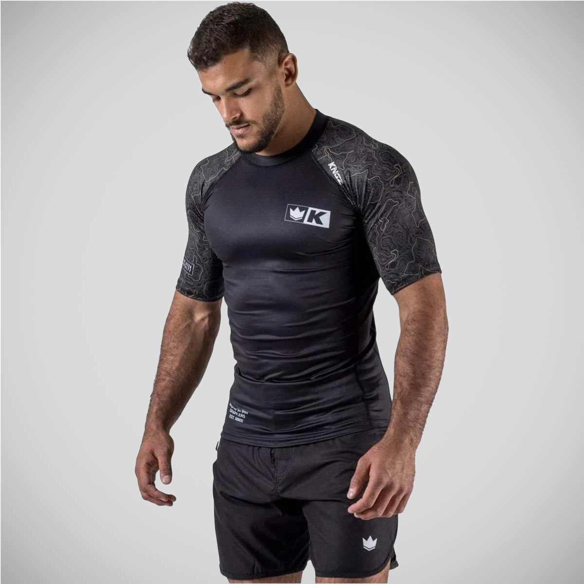 Kingz Apex半袖ラッシュガードブラック