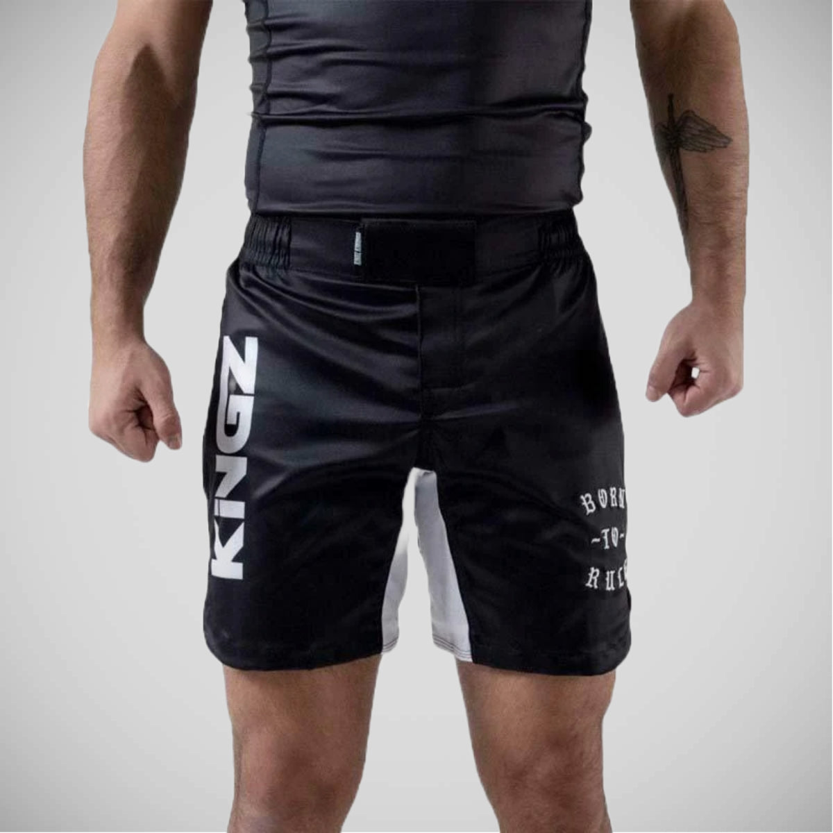 Black Kingz Born To Rule Grappling Shorts from Made4Fighters
