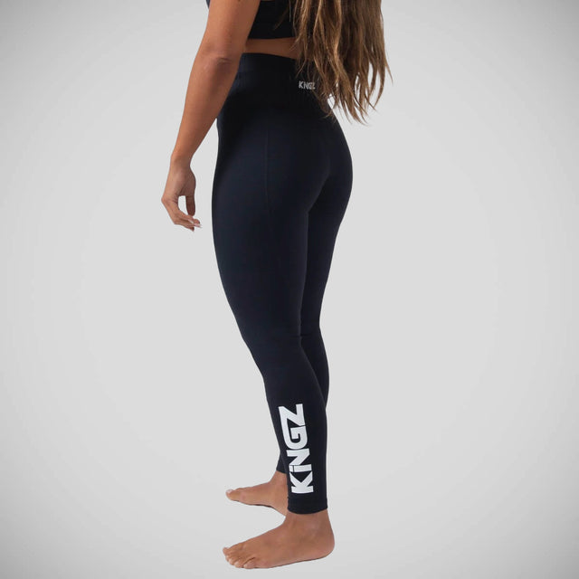 Kingz Kore Womens Grappling Spats Black