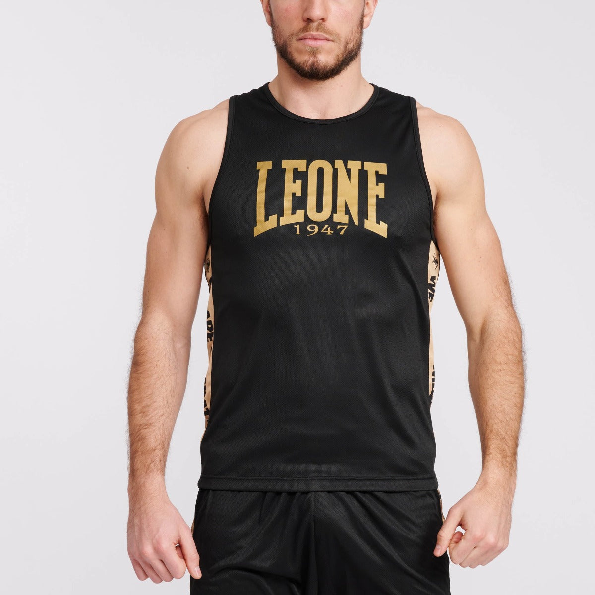 Made4FightersのLeone DNAボクシングタンクトップブラック