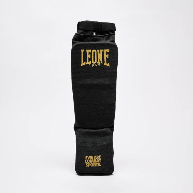 Leone DNA Elasticated Shin Instep Guards Black