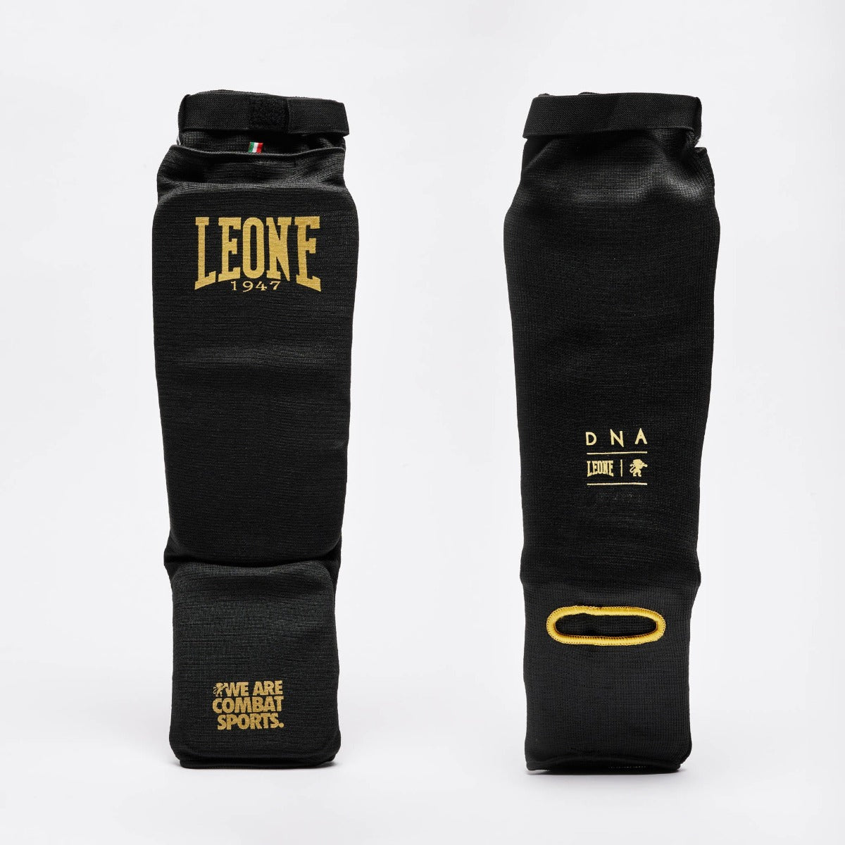 Leone DNA Elasticed Shin Inrtep Guards Black