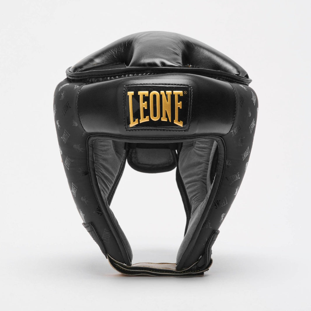 LEONE 1947 Gants De Boxe Pro En Cuir - Mousse Injectée, Fermeture Scratch, Protection Poignet