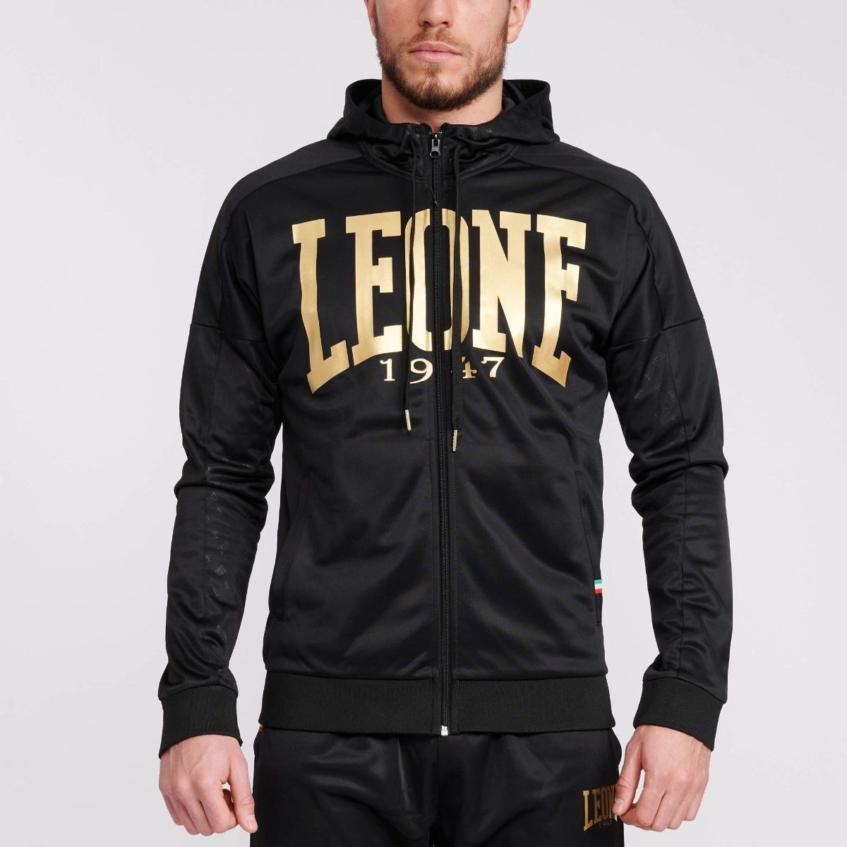 Leone -DNA -Kapuzen -Sweatshirt schwarz