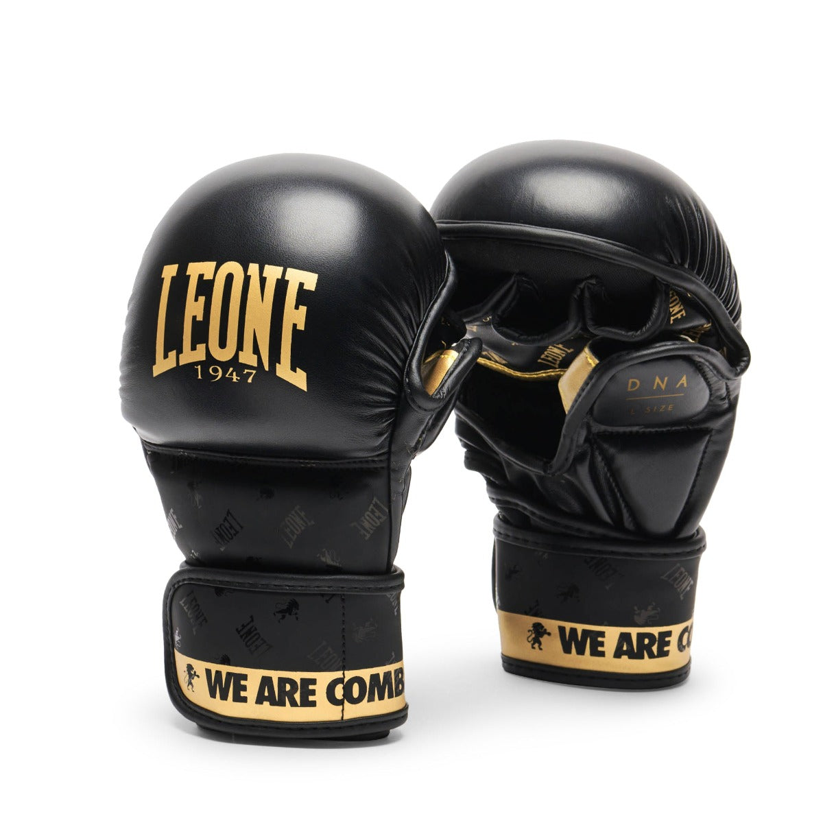 Leone DNA Hybrid MMA Gloves Black from Made4Fighters