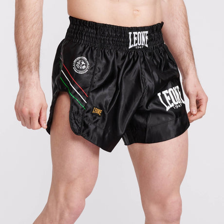 Black Leone Flag Thai Shorts   