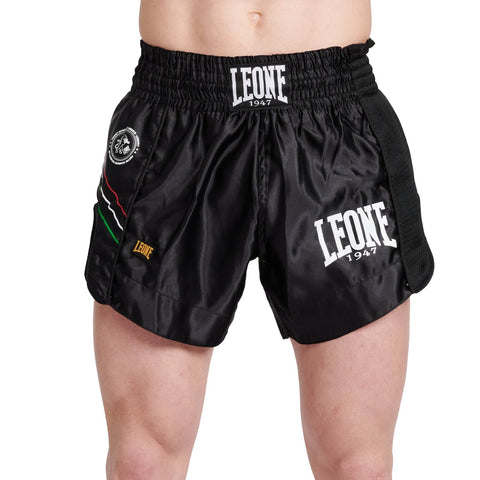 Black Leone Flag Thai Shorts