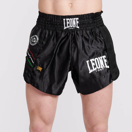 Black Leone Flag Thai Shorts   